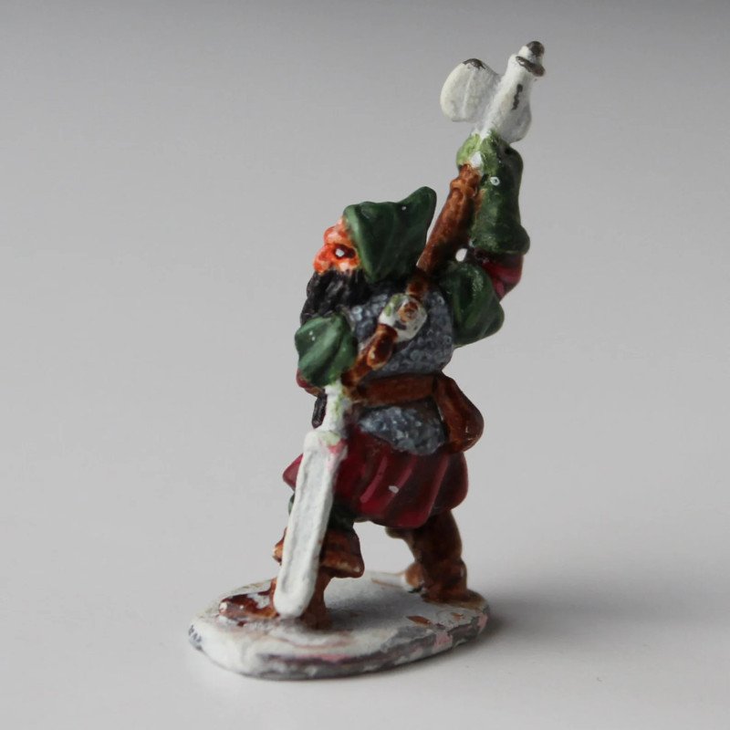 Forged Terrain – 8 Figurines De Héros Nains 28 Mm – Armée Fantastique – Pour D&D Et TTRPG – Bases 25 Mm – Non Peintes